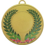 50mm Union Jack Laurel Wreath Versatile Medal