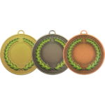 50mm Colour Laurel Wreath Versatile Medal