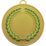 50mm Colour Laurel Wreath Versatile Medal