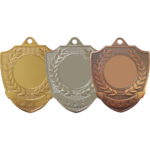 50mm Wreath Shield Economy Versatile Medal