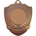 50mm Wreath Shield Economy Versatile Medal