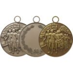 50mm Detailed Female Marathon Medal