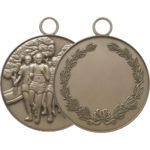 50mm Detailed Female Marathon Medal