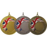 50mm Union Jack Enamel Quality Versatile Medal