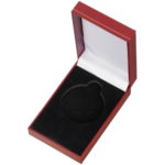 50mm Red Leatherette Classic Medal Box