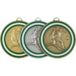 50mm Football Medal with Colour Enamel