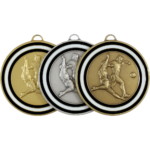 50mm Football Medal with Colour Enamel