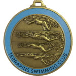 52mm Swimming Personalised Medal