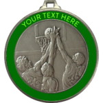 52mm Basketball Personalised Medal