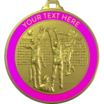 52mm Netball Personalised Medal