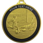 52mm Football Score Personalised Medal