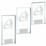 Female Clear Glass Golf Award