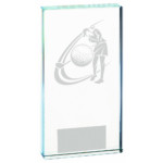 Female Clear Glass Golf Award B