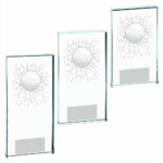 Golf Ball Clear Glass Golf Award