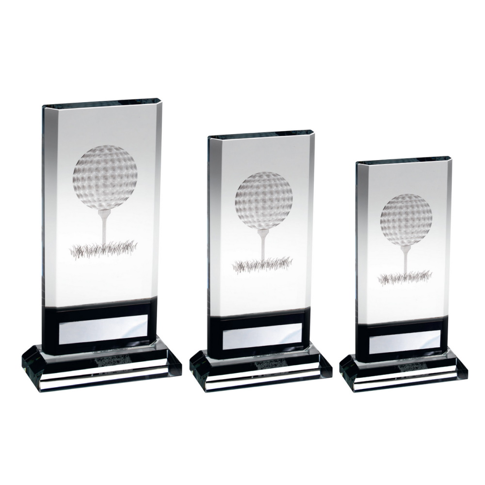 Quality Glass Golf Award in a Presentation Box