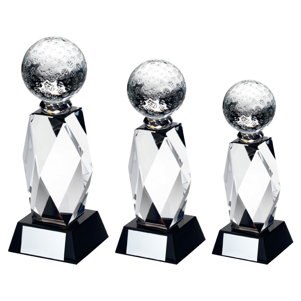 Quality 3D Crystal Golf Ball AwardQuality 3D Crystal Golf Ball Award