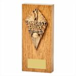 Longest Drive Golf Trophy Block