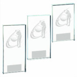 Male Clear Glass Golf Award