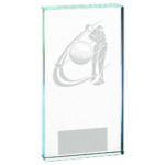 Male Clear Glass Golf Award A