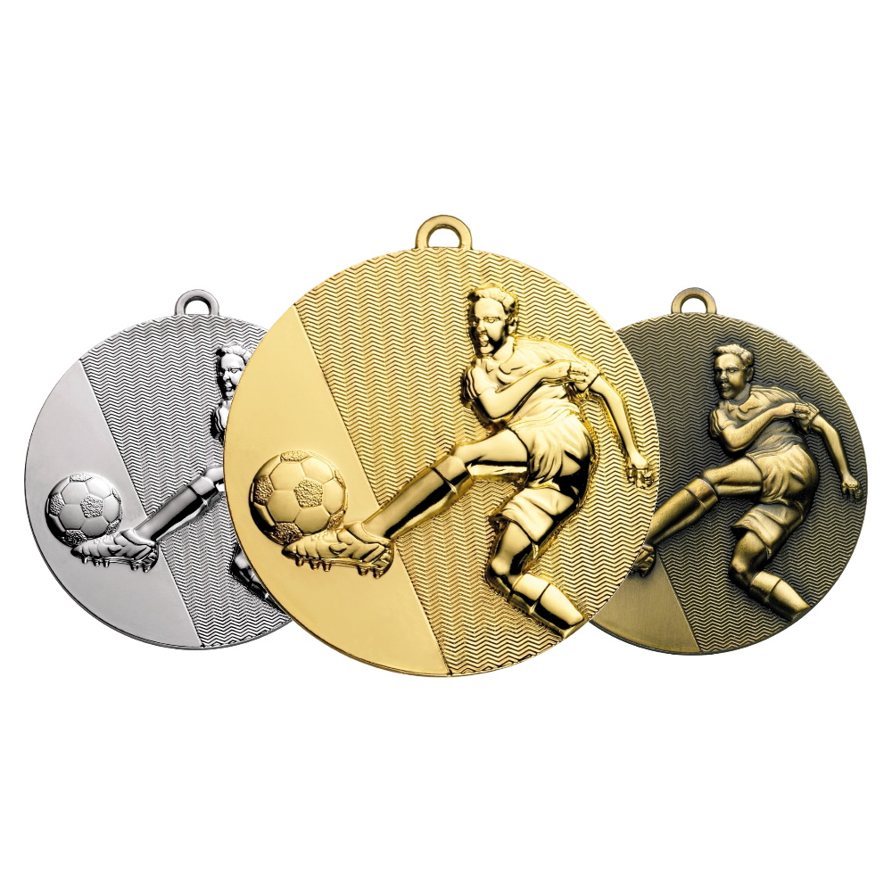 50mm Quality Football Volley Medal