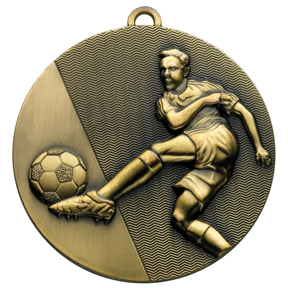 50mm Quality Football Volley Medal