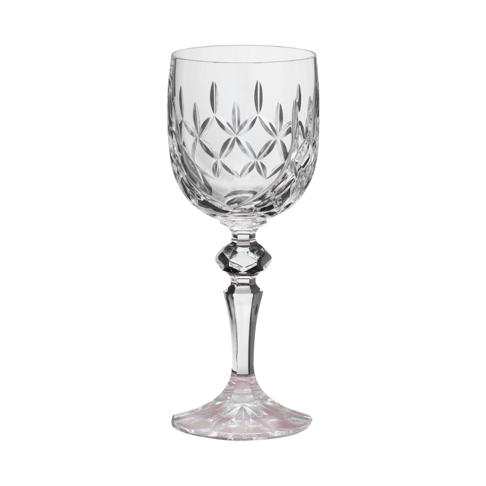 3/4 Cut Panelled Wine Glass 20cl