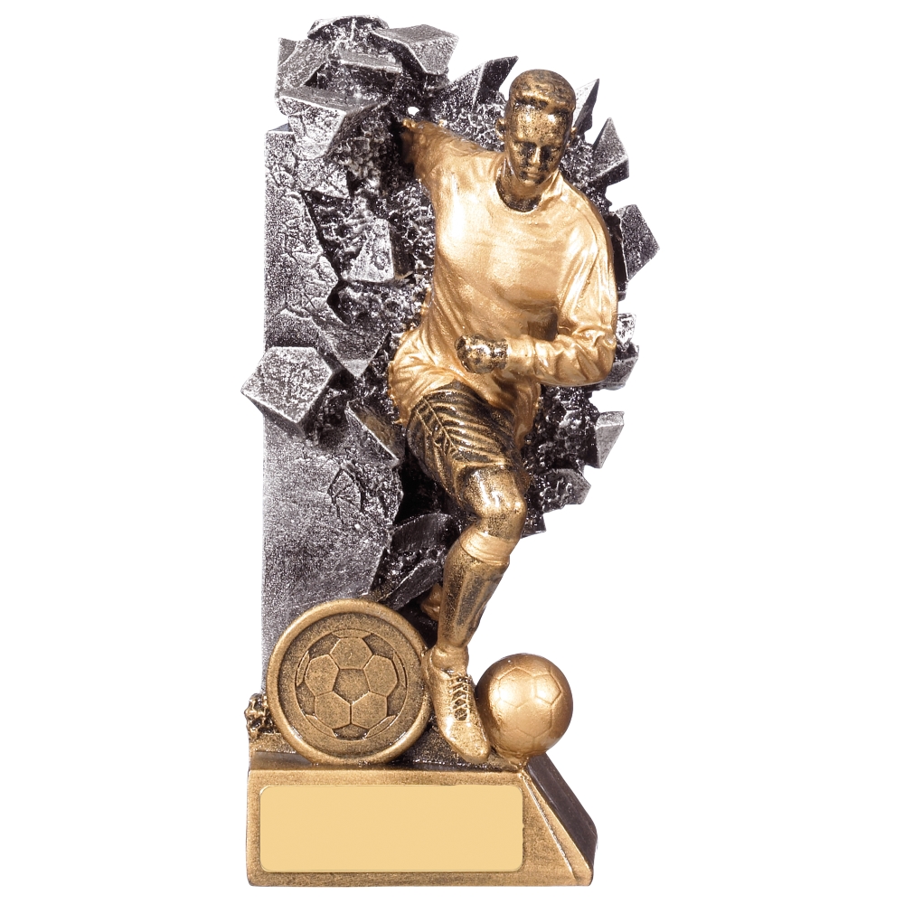 Breakout Male Football Player Trophy