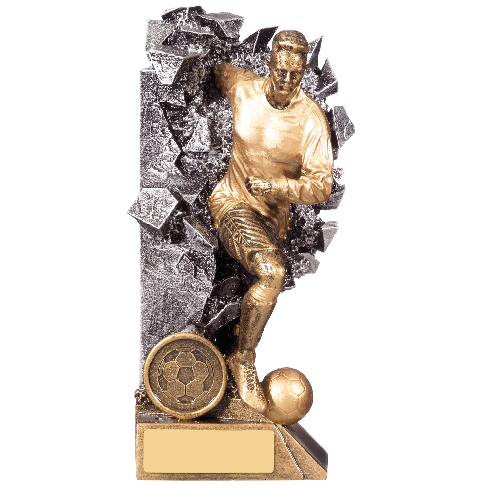 Breakout Male Football Player Trophy