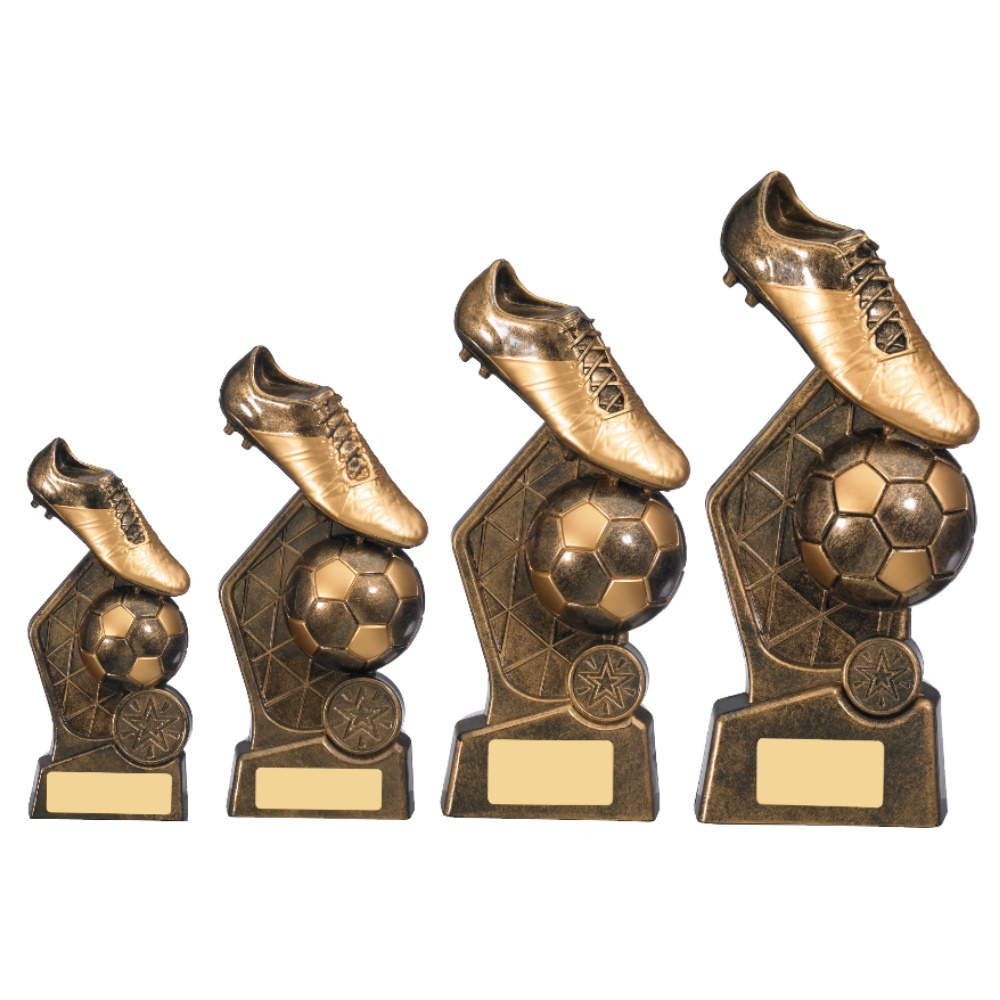 Hex Boot & Ball Football Trophy