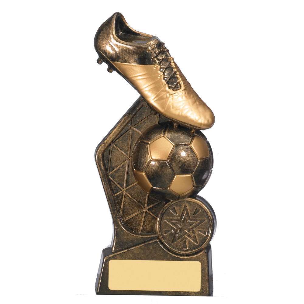 Hex Boot & Ball Football Trophy