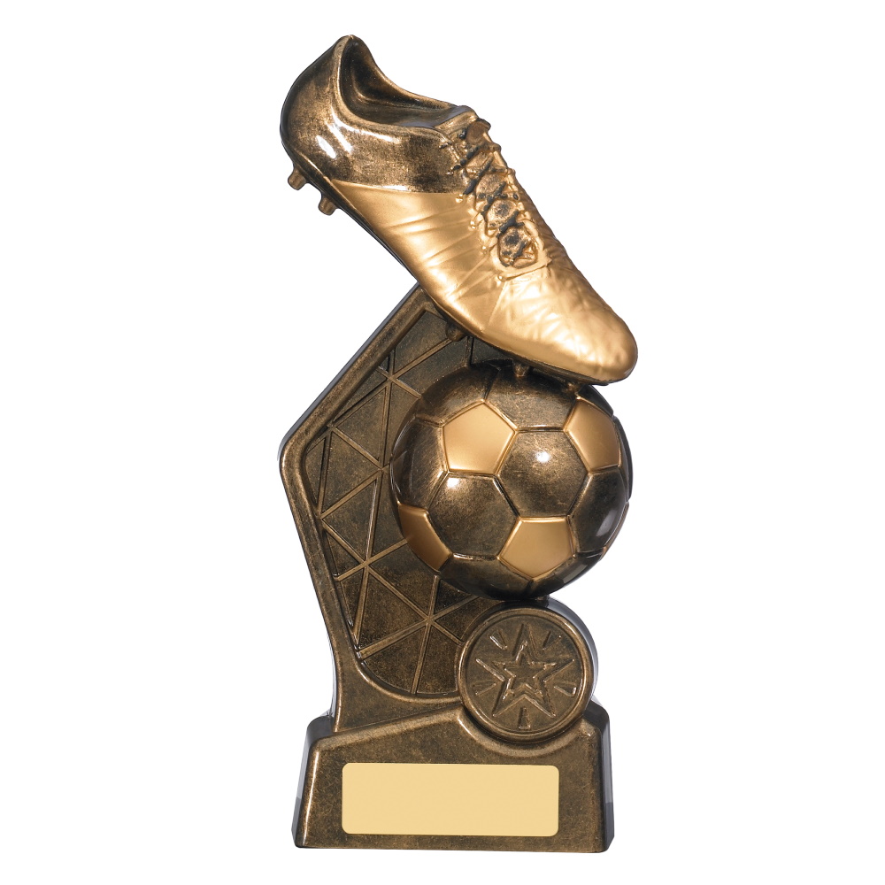 Hex Boot & Ball Football Trophy