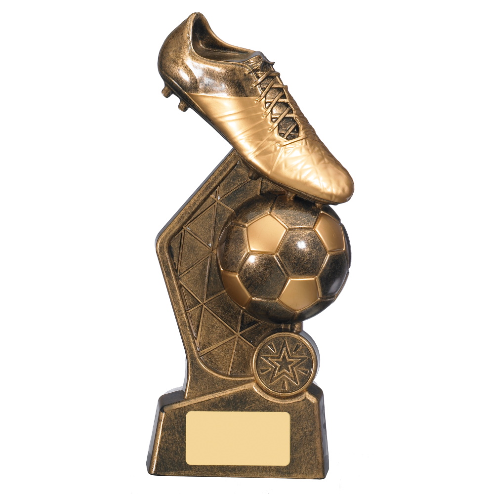 Hex Boot & Ball Football Trophy