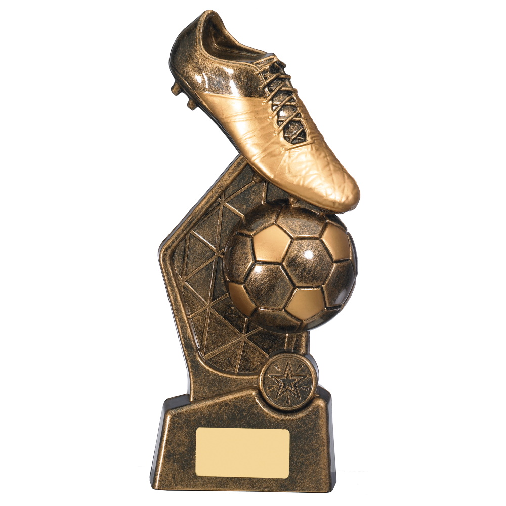 Hex Boot & Ball Football Trophy