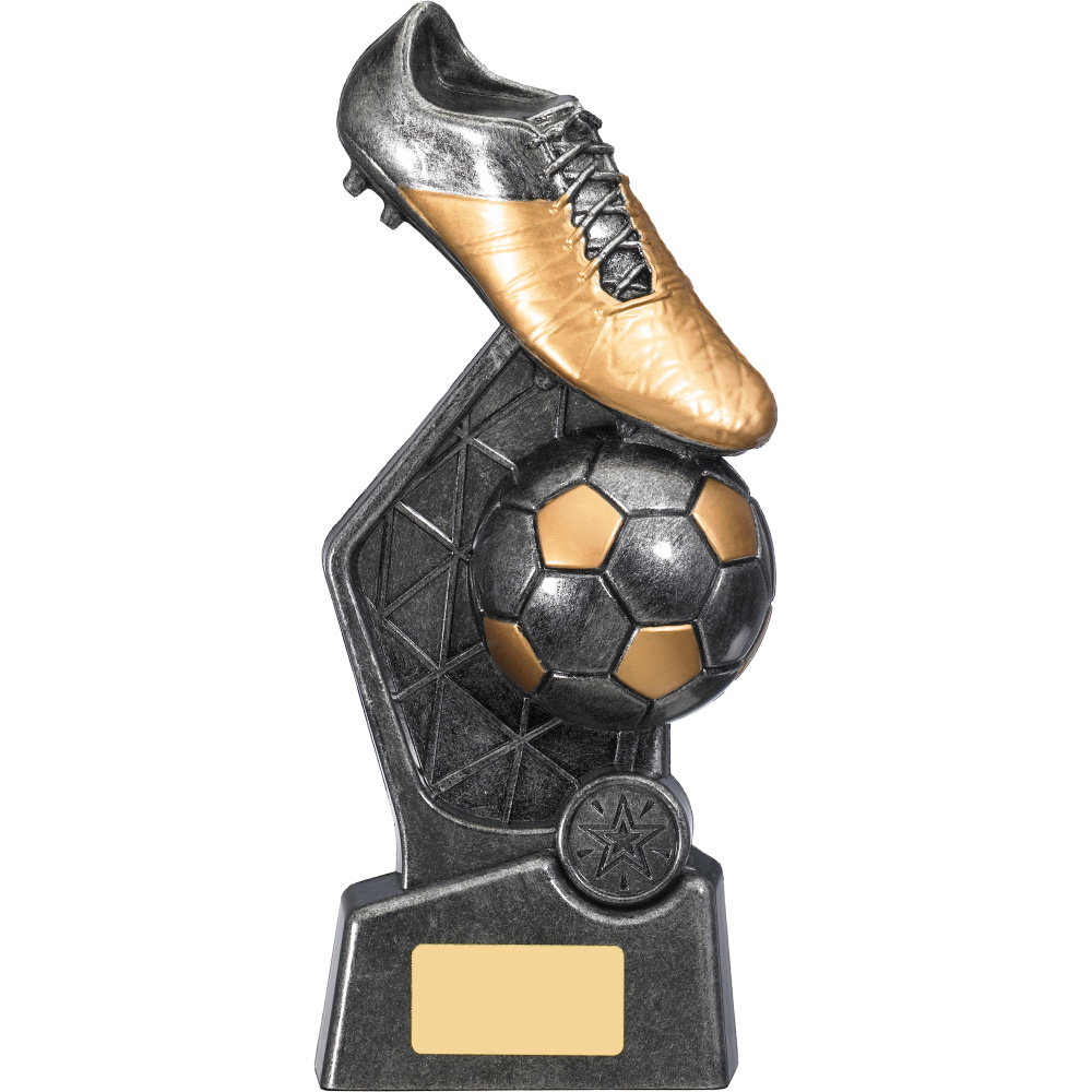 Hex Boot & Ball Football Trophy