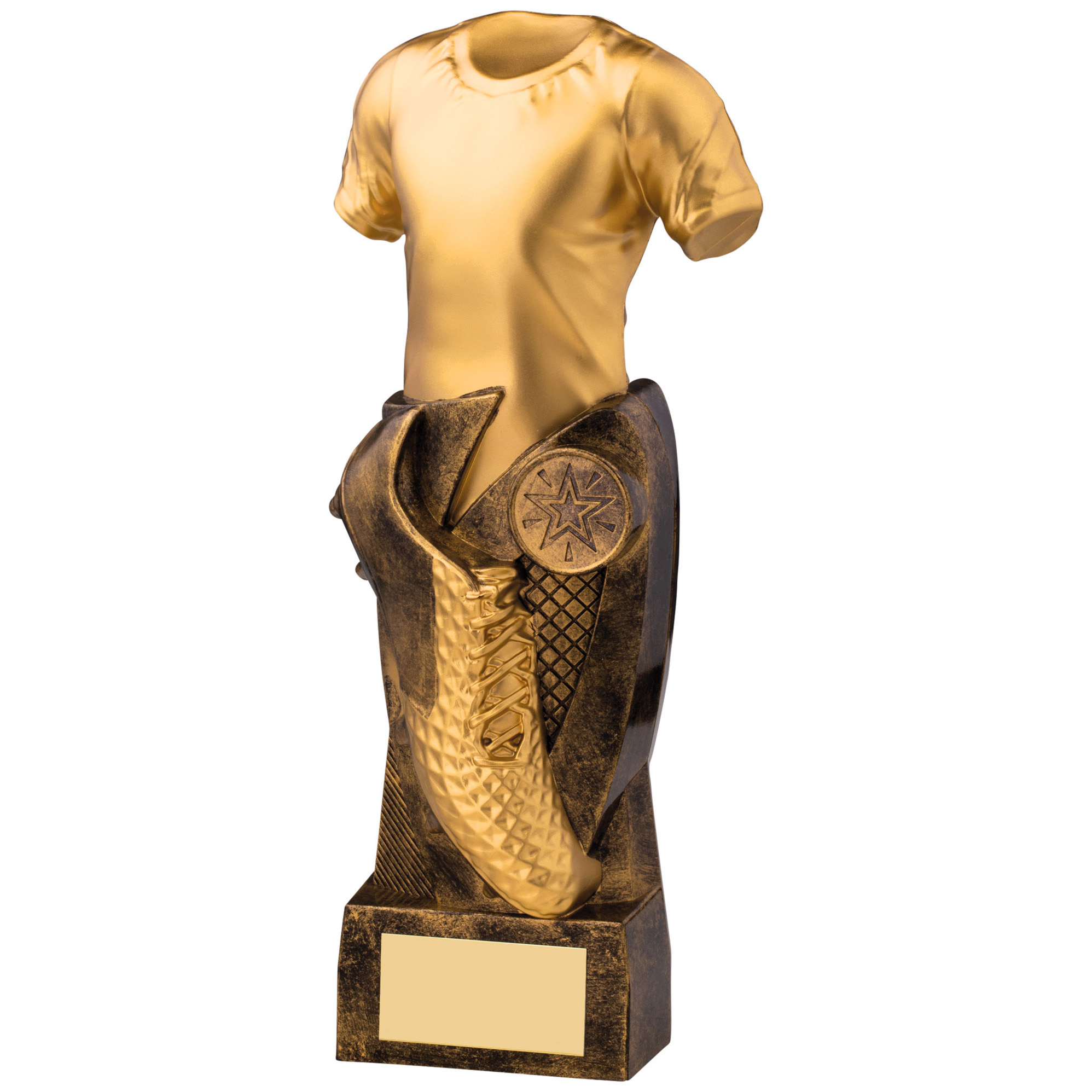 Heavyweight Gold & Silver Football Trophy C