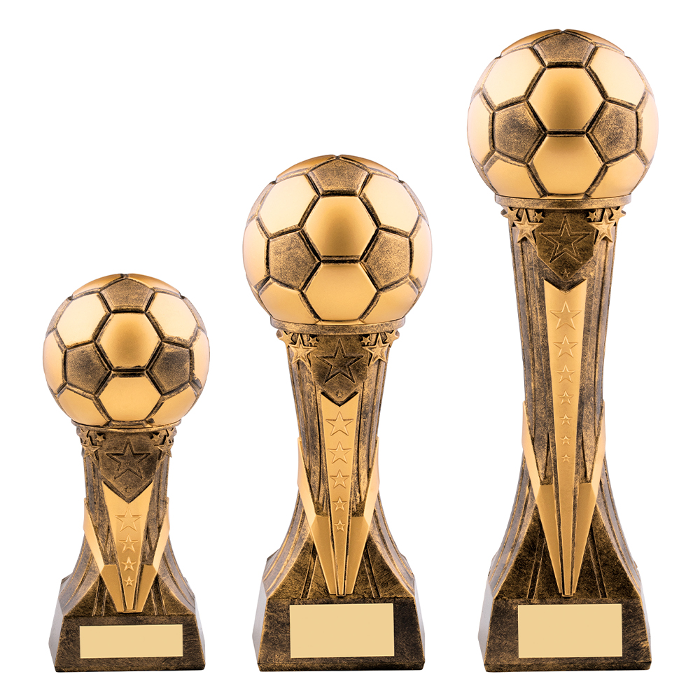 Cosmos Heavyweight Gold Football Trophy