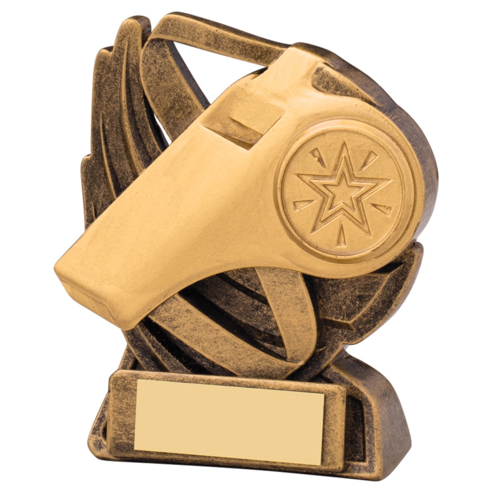 Referee Motion Whistle Trophy