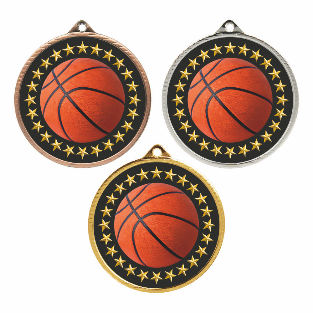 55mm Basketball Medal Group