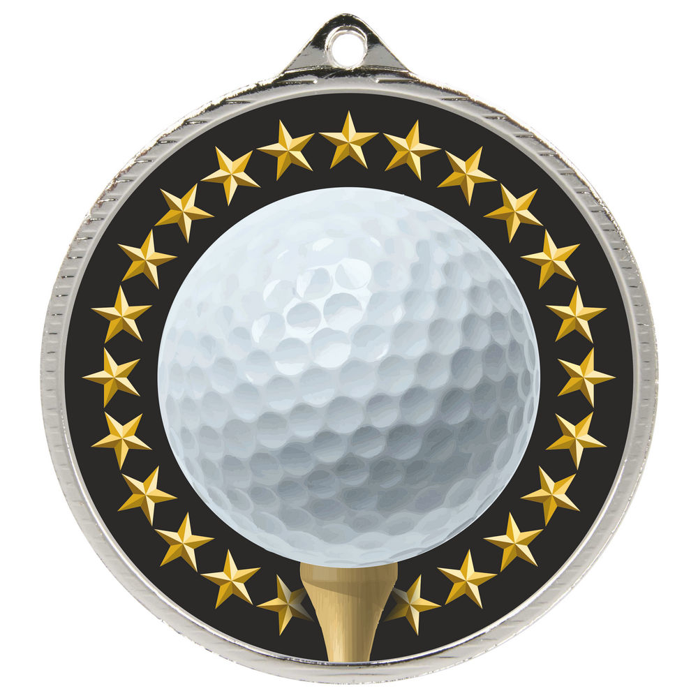 55mm Golf Medal Silver