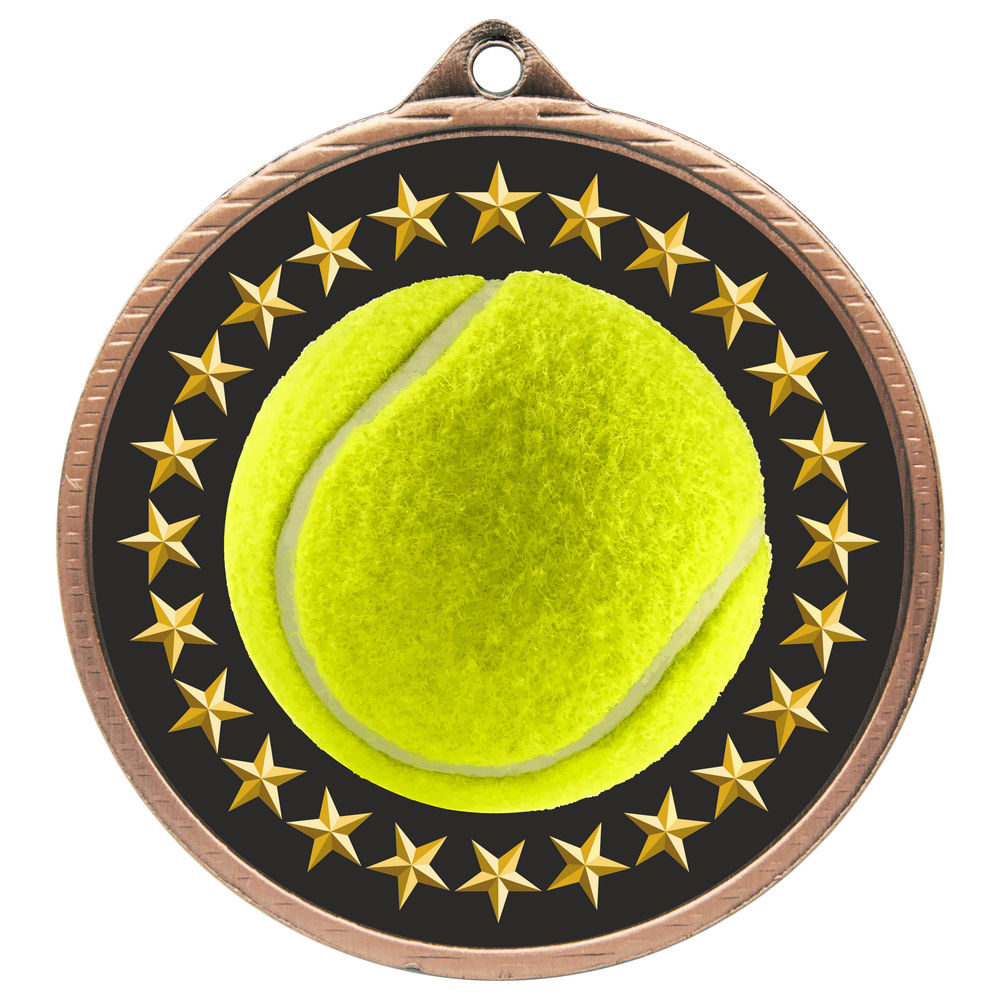 55mm Tennis Medal Bronze