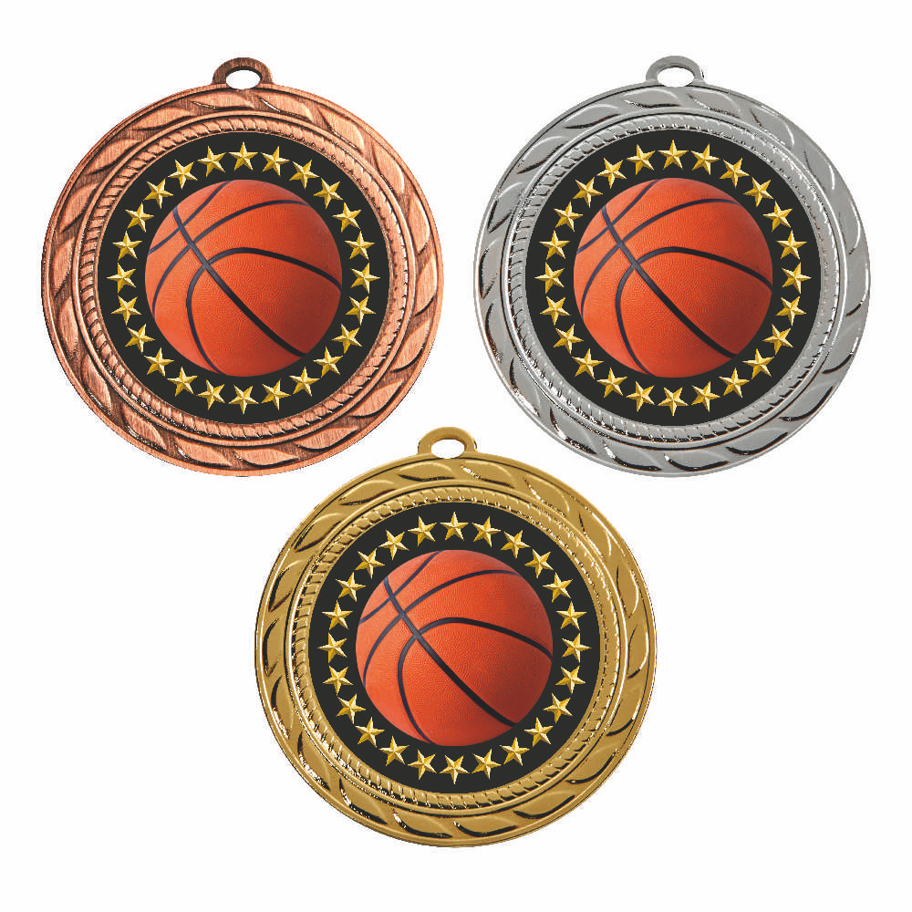 70mm Basketball Medal Group