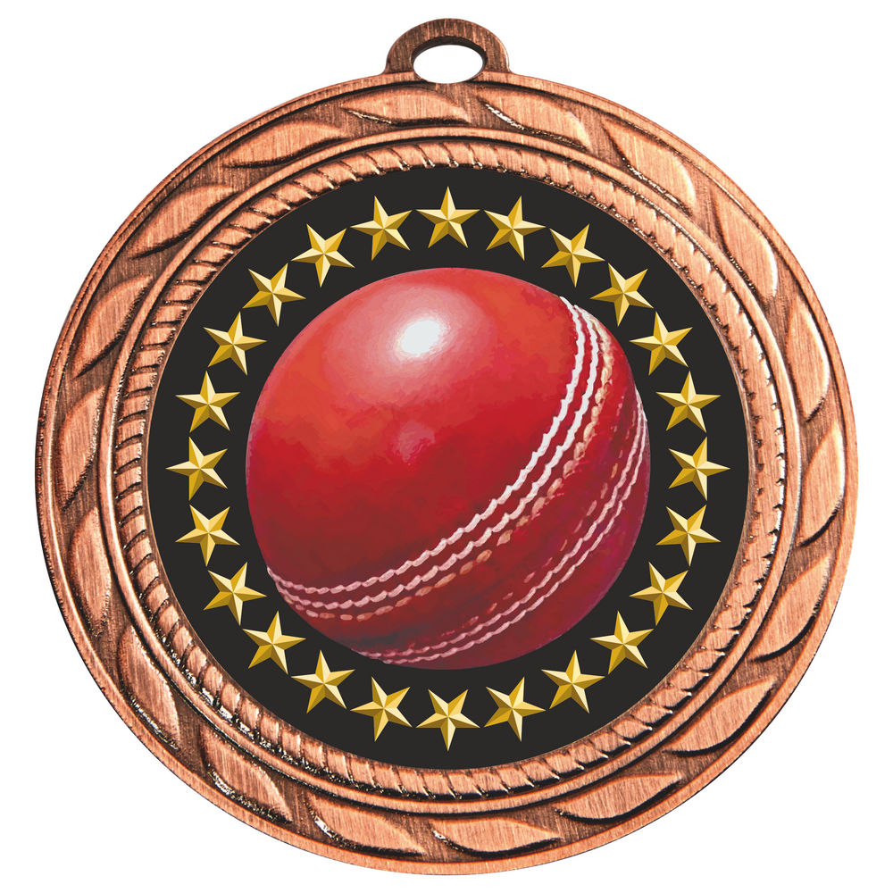 70mm Cricket Medal Bronze