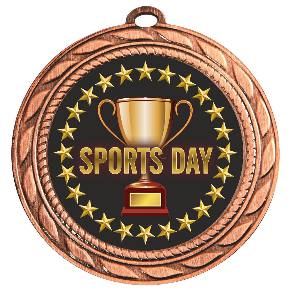 70mm Sports Day Medal Bronze