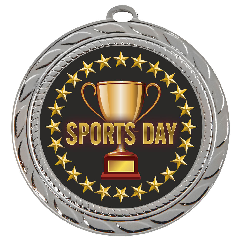 70mm Sports Day Medal Silver